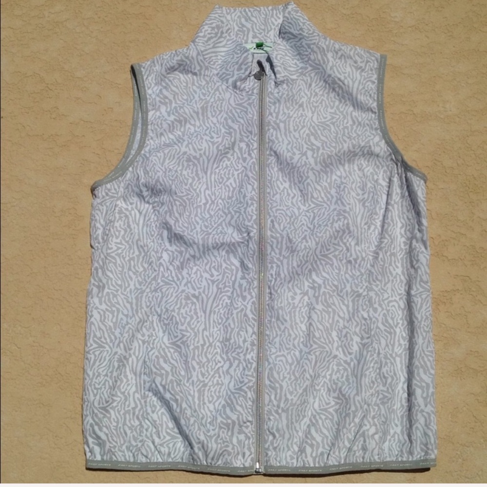 Daily Sports Golf Printed Zippered Wind Vest